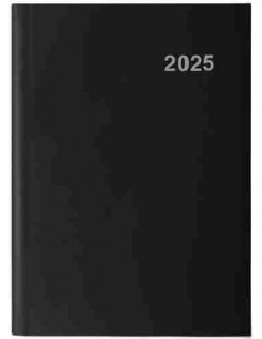 Agenda Día Página Roma 15 x 21 negro 2025