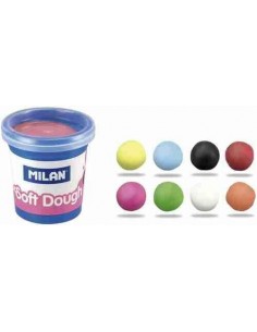 Caja 8  botes 59 g pasta blanda Soft Dough con herramientas 'Números'