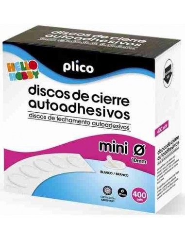 Mini discos de cierre autoadhesivos redondos 400 unidades