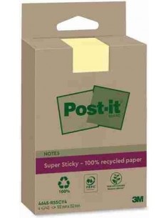 Notas Post-it® Super Sticky XL Canary Yellow rayado