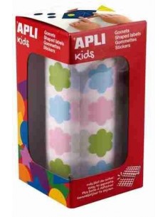 Rollo gomets Forma Flor Multicolor surtidas