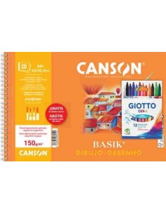 Blocs de dibujo promocionales con regaloAlb Esp Micr Promo 23x32