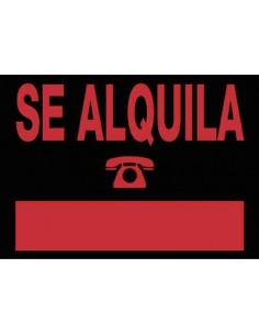 Carteles informativos "SE ALQUILA" "SE VENDE"