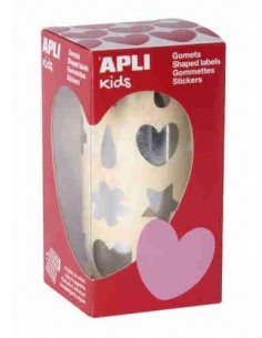 Rollo gomets Formas surtidas plata