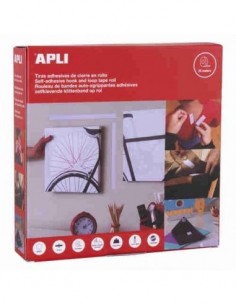 Cinta gancho bucle blanca