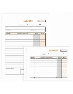 Talonarios albaranes