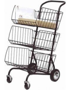 Carrito de correspondencia metálico