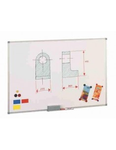 Pizarras en acero lacado blanco