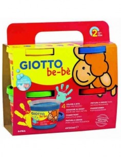 Superpintura de dedos Giotto Be-Bè 4 botes de 150 ml