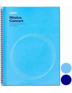 Cuaderno de música Concert 12 pentagramas 20 fundas