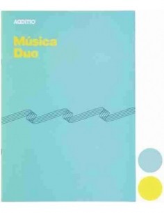 Cuaderno de música Duo 8 pentagramas 20 hojas