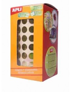 Gomets geométricos metalizados en rollo