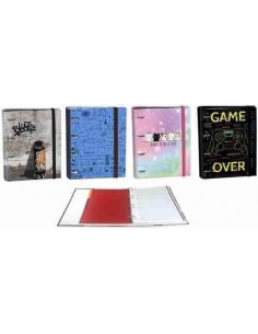 Carpeta A4 4 anillas equipada decorada