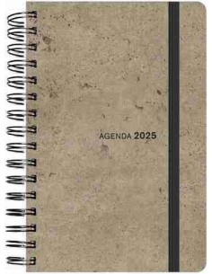 Agenda Semana Vista  Espiral 2025 tapa sintética flexible 13