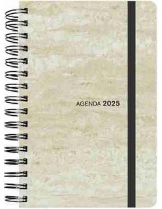 Agenda Semana Vista  Espiral 2025 tapa sintética flexible 13