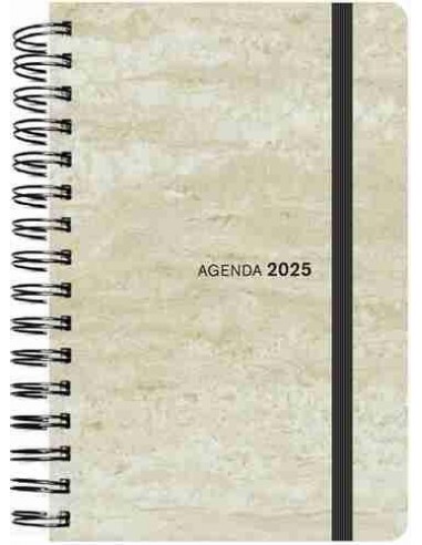 Agenda Semana Vista  Espiral 2025 tapa sintética flexible 13