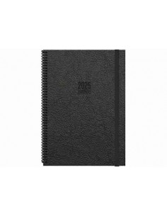 Agenda Dìa Página Tokio  17 x 24 negro 2025