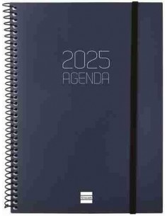 Agenda Semana Vista Opaque E10 Azul Catalán 2025