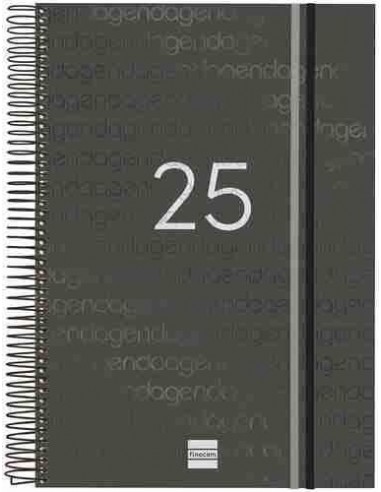 Agenda Día Página Year E40 Negro Catalán 2025