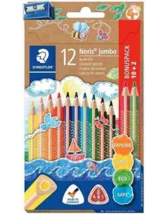 Lápices de colores noris jumbo 128