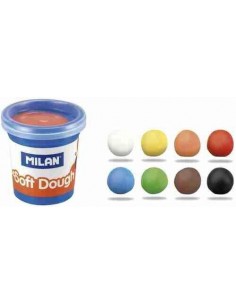 Caja 8 botes 59 g pasta blanda Soft Dough con herramientas 'Barbacoa'