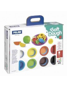 Maletín 8 botes 59 g pasta blanda Soft Dough con herramientas Hora de cocinar