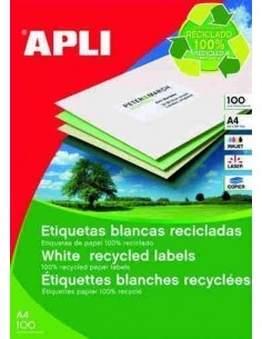 Etiquetas polivalentes recicladas