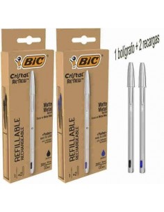 Bolígrafo Bic Cristal Re´New