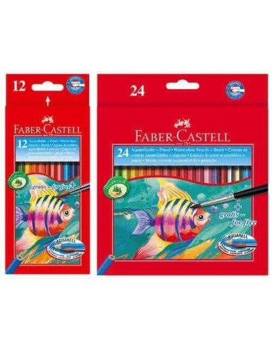 Ecolápices de colores acuarelables + pincel