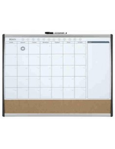 Combo: Planning mensual magnético + tablero corcho