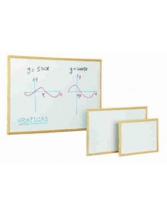 Pizarras blancas con marco de madera de pino