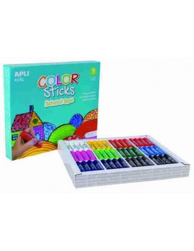 Témpera sólida School box Color Sticks