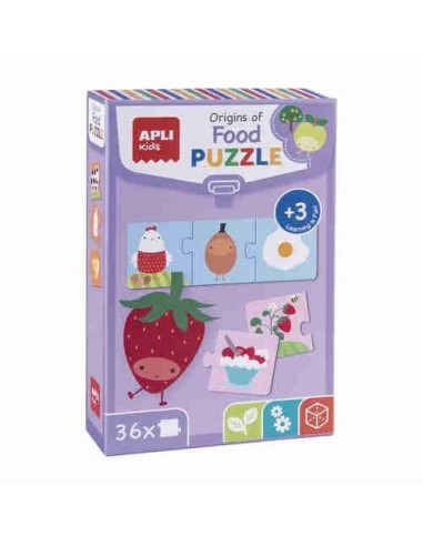 Puzzle "El origen de los alimentos"
