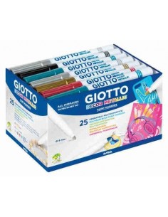 Schoolpack 25 rotuladores Giotto Decor Metal
