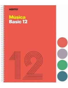 Cuaderno de música Basic 12 pentagramas 20 hojas