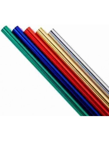 Papel aluminio rollo trepado 50 x 65 cm 25 hojas
