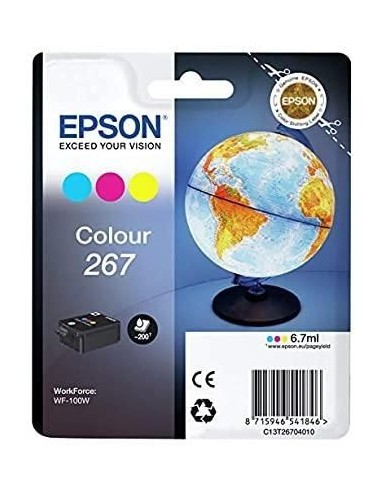 EPSON Singlepack Colour WF-100W 267 ink cartridge