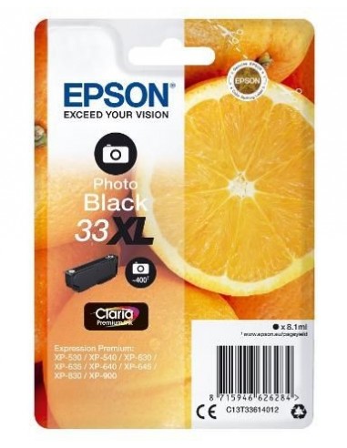 Epson Expression Home XP-530/XP630/XP635/XP830 Cartucho Negro Foto 33XL