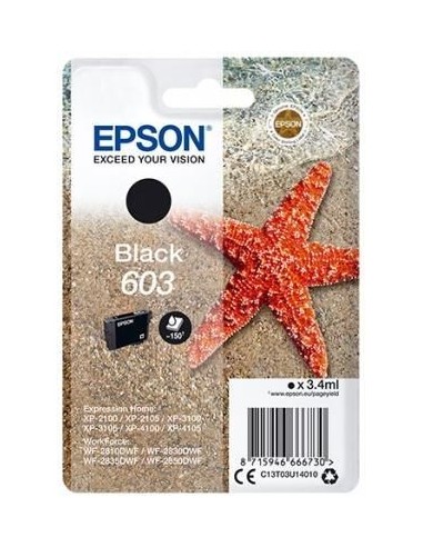EPSON tinta negra Std Estrella de mar 1 tinta 603 RF / AM Single
