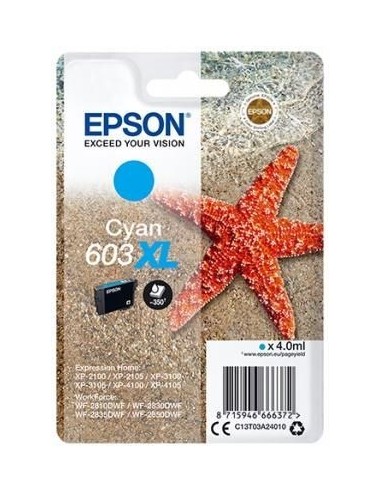 Epson tinta Cyan XL Estrella de mar 1 tinta 603XL No Tag Single