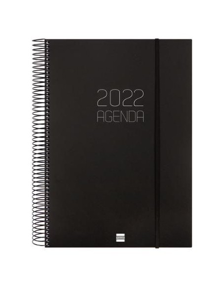 Agenda Día Página Opaque E40 Negro 2022