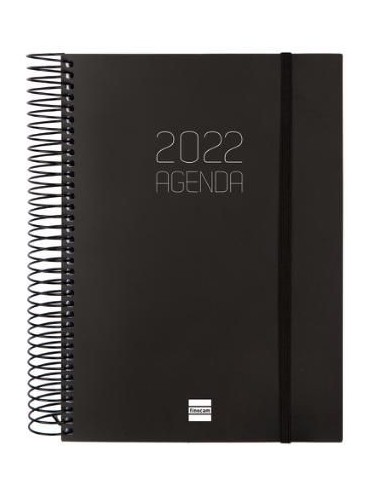 Agenda Día Página Opaque E10 Negro 2022