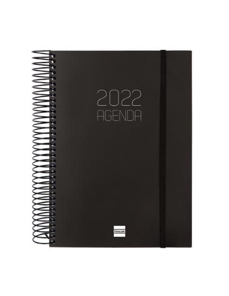 Agenda Día Página Opaque E10 Negro 2022
