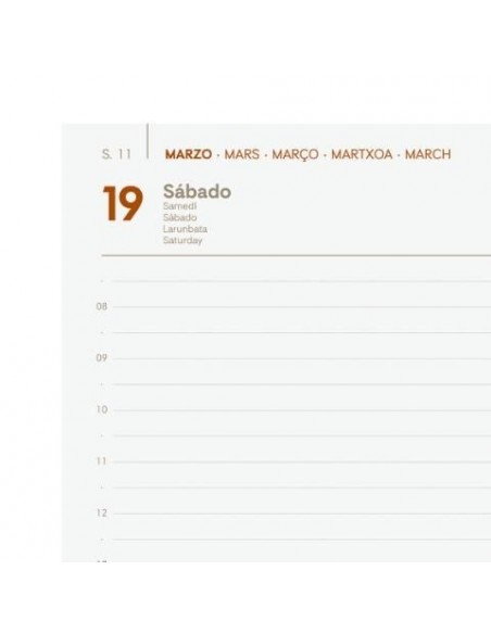 Agenda Día Página Dinamic Mara Y12 Negro Catalán 2022