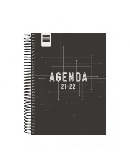 Agenda Cool 2021-2022 día página 8º Negro