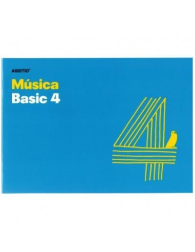 Cuaderno de música Basic 4 pentagramas 10 hojas