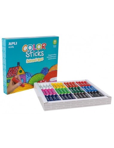 Témpera sólida School box Color Sticks