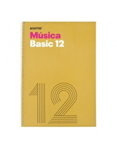 Cuaderno de música Basic 12 pentagramas 20 hojas